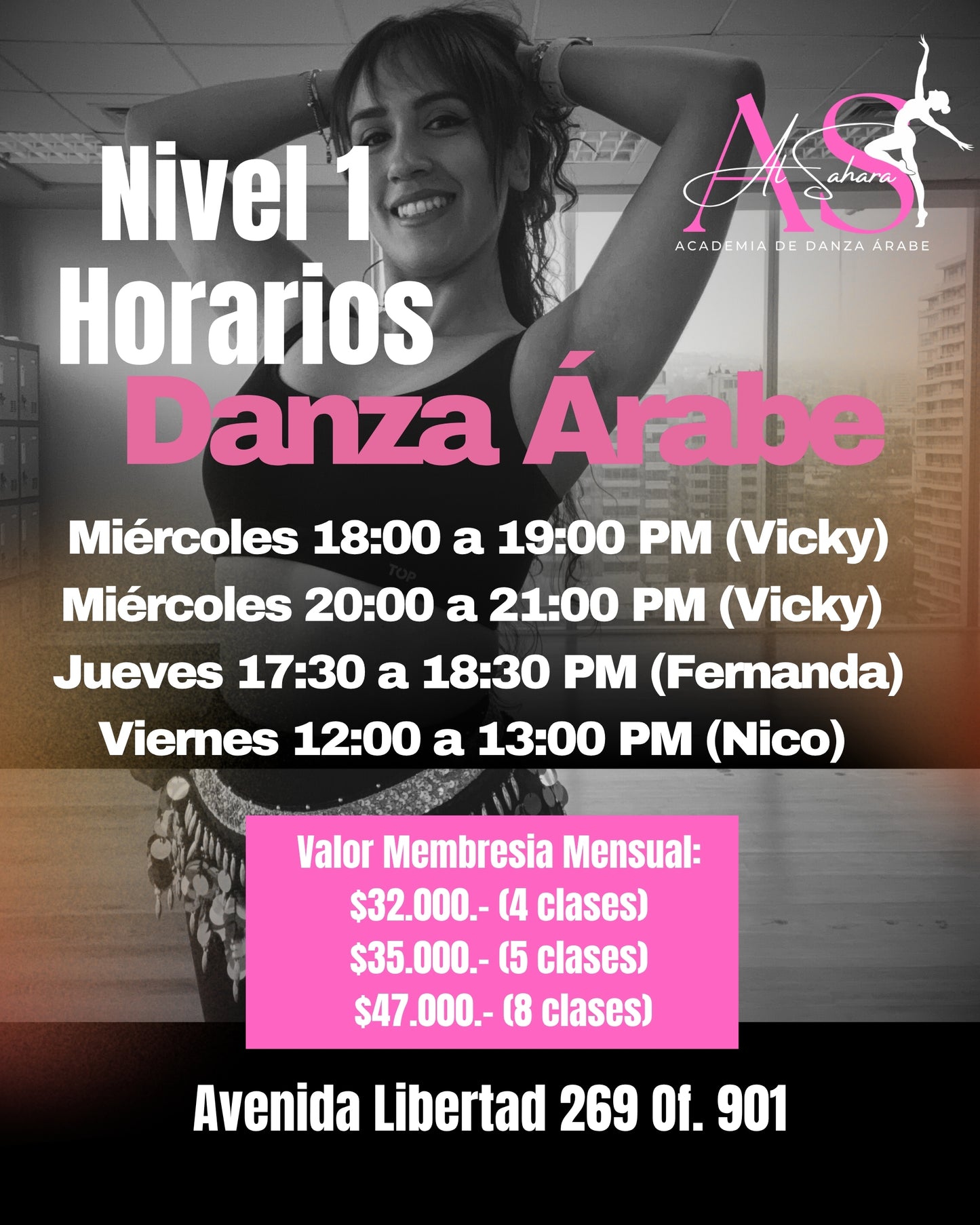 Curso Nivel 1 – Iniciación en Danza Árabe 4 clases
