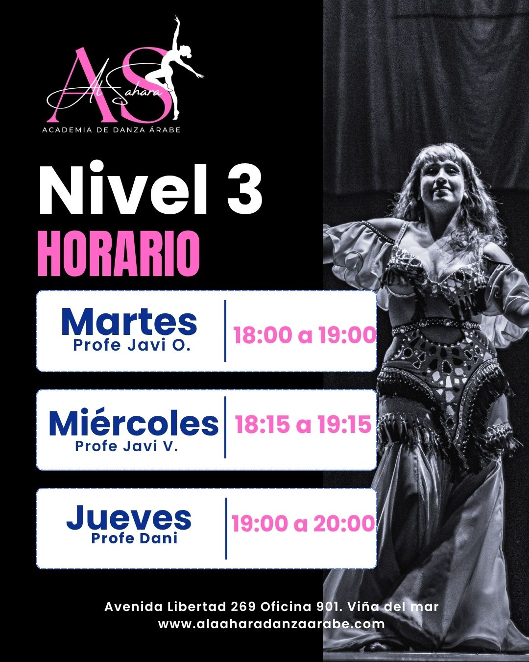 Nivel 3 - Nivel intermedio Danza Árabe